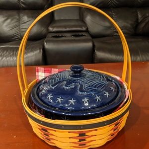 Longaberger basket and casserole dish
